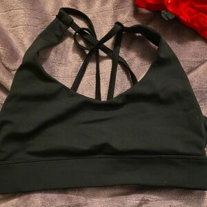 ZYIA Black Strappy Sports Bra